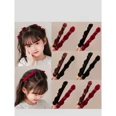 Crianças trançado grampo de cabelo meninas testa franja clipe de cabelo quebrado arrumado ferramenta útil grampo de cabe