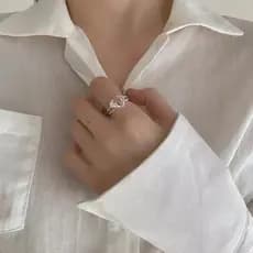 Crianças rosa anel em forma de coração menina criança diamante Gem bebê menina princesa jóias bonito strass