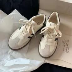 Versão coreana Retro sapatos de treinamento alemão 2026 primavera outono sapatos brancos ins na moda All-Match nicho sap