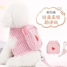 Filhote de cachorro conjunto completo cão corrente mochila Corgi Teddy pequeno cão saco colete estilo Anti-derramamento