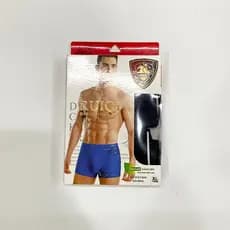 Ruiqi Cueca boxer masculina de celulose reciclada elástica boxer cueca masculina de cintura média