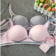 Frete grátis ~ pequena falha marca corte etiqueta algodão respirável copo fivela frontal em forma de v sutiã de enfermag