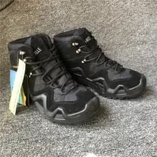 Tático Tom doméstico preto tático ao ar livre Mid-Top botas caminhadas sapatos ventilador militar caminhadas botas espor
