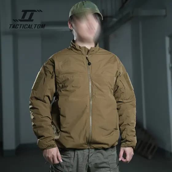 Tático Tom LEA ventilador militar montanhismo LT à prova de frio pássaro lobo marrom tático algodão acolchoado jaqueta c