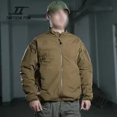 Tático Tom LEA ventilador militar montanhismo LT à prova de frio pássaro lobo marrom tático algodão acolchoado jaqueta c