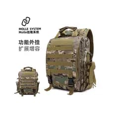 Ventilador militar tático saco do mensageiro camuflagem saco do computador estudante das mulheres dos homens mochila mul