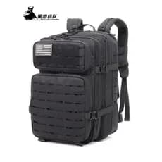 Mochila militar com ventilador, grande capacidade, à prova d'água, ataque de assalto, bolsa tática, acampamento de verão
