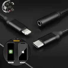 Cabo adaptador de fone de ouvido para celular, cabo adaptador de fone de ouvido Apple de 3.5mm, concha de Metal, alta fi
