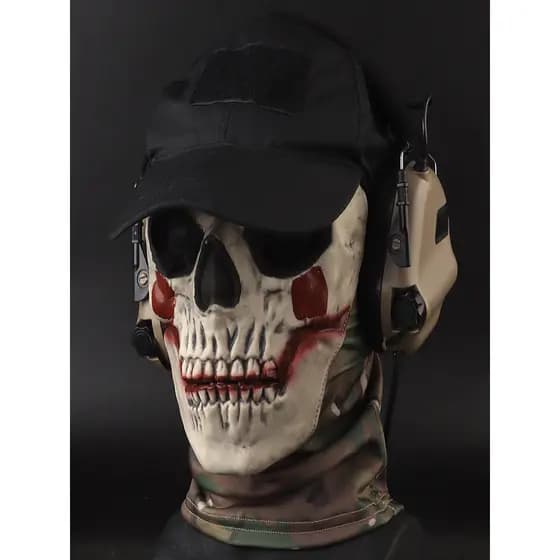 Real-Life CS Tactical Full-Face Simulação COD Chapelaria Máscara Protetora Halloween Dress Up Máscara Engraçada Adereços