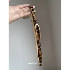 Coreano Retro marrom leopardo impressão cinto feminino moda quente menina cinto estreito nicho All-Match combinando saia