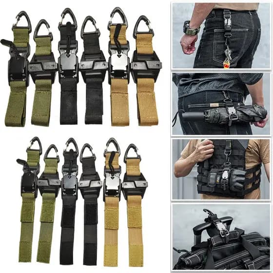 Ao ar livre tático Multi-Purpose triângulo fivela de liberação rápida tático funcional cinto fivela magnética mochila sa