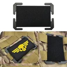 Molle sistema dedicado saco fivela equipamentos ao ar livre mochila acessórios Velcro emblema Horizontal Vertical dupla