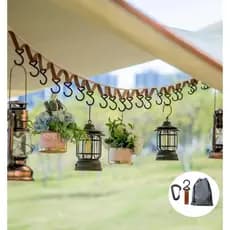 Tenda dossel cordão multifuncional acampamento ao ar livre varal fixo ao ar livre à prova de vento talheres Anti-desliza