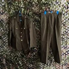 Envio público Bens antigos originais 80 pós-antigo estilo continental verão 87 terno frenável roupas comumente usadas fl