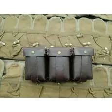 Inventário genuíno novo 80s ressurreição britânica estilo alemão 98K bolsa de cintura de couro bolsa de artigos diversos