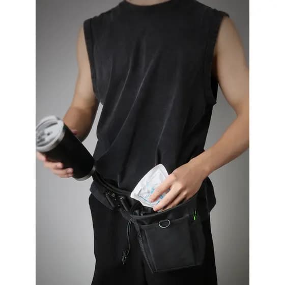 Acampamento tático ao ar livre portátil pesca Fitness pequeno saco de reciclagem armazenamento de artigos diversos molle