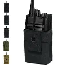 Saco de equipamento de comunicação tático Universal MOLLE Walkie-Talkie saco ajustável patrulha Civil camuflagem saco de