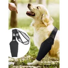 Joelheiras para artrite de animais de estimação, cinta de recuperação fixa, suporte para perna de cachorro, capa proteto
