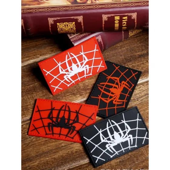 Ventilador militar colete tático velcro dos desenhos animados Anime moral emblema Parker Spiderman braçadeira velcro emb