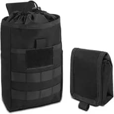Bolsa tática dobrável para reciclagem, acessório Molle, esportes ao ar livre, multifuncional, pequena cintura, bolsa de