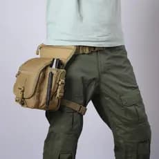 Cintura tática perna saco masculino multifuncional ciclismo motocicleta Leggings saco estilingue cintura ao ar livre cam