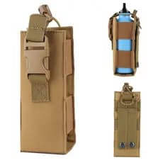 Walkie-talkie talkie saco capa de garrafa de água saco de armazenamento ao ar livre tático colete saco lateral cintura s