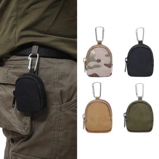 Saco tático ao ar livre u caso chave portátil fone de ouvido cintura saco u disco masculino armazenamento mudança proteç