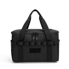 Saco de armazenamento de utensílios de mesa portátil ao ar livre acampamento grande capacidade saco de piquenique ao ar