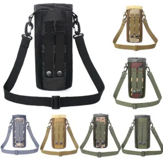 Suporte tático para copo de água Crossbody Bolsa de cintura externa Bolsa para garrafa de água Suporte para garrafa de á