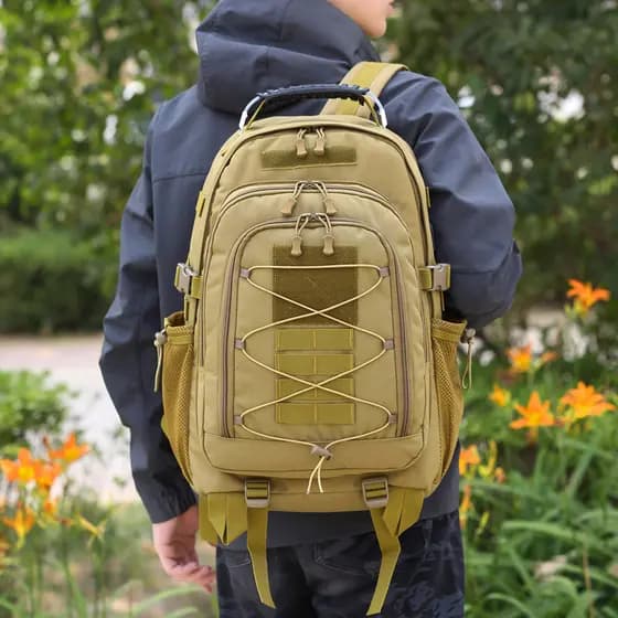 Bolsa camuflada ao ar livre masculina feminina tática multifuncional resistente ao desgaste repelente de água de grande