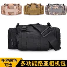 Bolsa de equipamento de pesca multifuncional viagem ao ar livre camuflagem Oxford pano MOLLE isca à prova d'água bolsa d