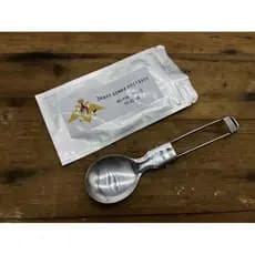 Frete grátis Original russo campo de terra ao ar livre colher dobrável aço inoxidável portátil talheres soldado colher s