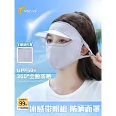 Verão protetor solar rosto Gini máscara esportes ciclismo Anti-ultravioleta gelo seda máscara facial completa feminino p