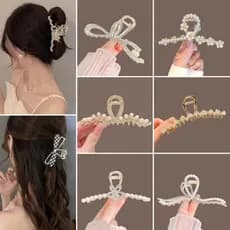 Elegante cheio de diamante Metal tubarão clipe de cabelo volta cabeça placa grampo de cabelo feminino outono inverno Ove