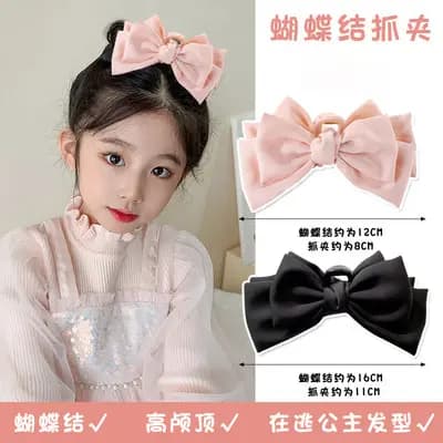 Rosa arco Headdress crianças hairpin volta cabeça Grab Clip meninas influenciador versão coreana hairpin correndo prince