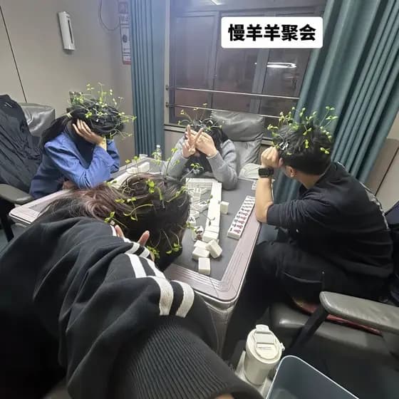 [Festa de ovelha lenta] Grampo de cabelo de grama engraçado, Festival de primavera, ano novo chinês, festa de amigos, jo