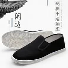Velho pequim sapatos de pano masculino 2025 novo estilo Melaleuca sola sapatos de pano de um Pedal primavera verão traba