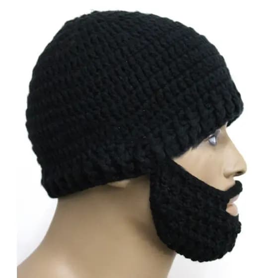Barba tática irmão chapéu de lã barba irmão chapéu de lã com barba quebrada chapéu engraçado máscara facial