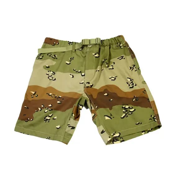 Rhinoceros armadura Chocolate Chip militar fã Shorts masculino na moda esportes verão calças cortadas macacão solto