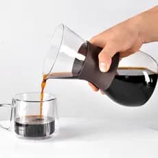 Pote de compartilhamento de café feito à mão de grande capacidade Pote de vidro resistente ao calor Bule doméstico estil