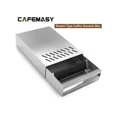 Tipo gaveta balde de borras de café bater borras caixa de armazenamento de grãos de café em pó balde moedor Base Mini ve