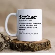 Definição dos pais presente do dia dos pais copo de presente do pai beber caneca café chá caneca de cerâmica