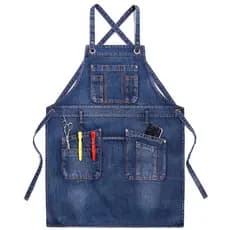 Exportar avental de cozinha trabalho avental de cozinha Denim macacão café leite loja de chá corte de cabelo das mulhere