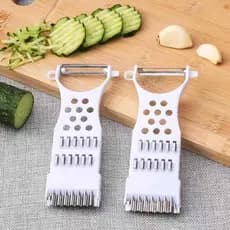 Multifuncional descascador ralador de plástico faca descascador multifuncional cortador vegetal plaina desfiado peeling