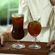Copo de textura importada, copo de café do mesmo estilo, copo de bebida fria, Latte americano, copo de café gelado, copo