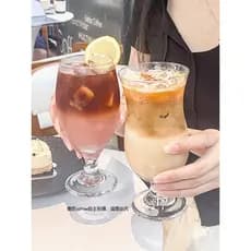 Ins taça de vidro resistente ao calor restaurante comercial copo de bebida fria Super grande capacidade leite chá bebida