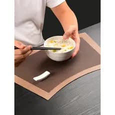 Mesa redonda em forma de leque Placemat High-End sentimento mesa de jantar placa esteira isolamento térmico chinês isola