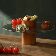Prato de lanche de pés altos estilo japonês requintado pré-Meal prato de frutas secas lanches mesa de refresco da tarde