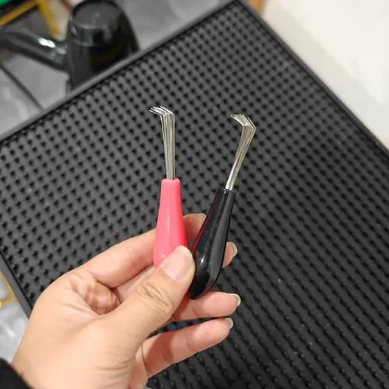 Pente de limpeza garra pente de cabelo ferramenta útil almofada de ar pente Airbag pente rolamento pente costelas pente