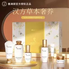 Alanqi conjunto Anti-envelhecimento de 6 peças, essência de ervas, Ginseng vermelho, Cordyceps, hidratante, encolher por